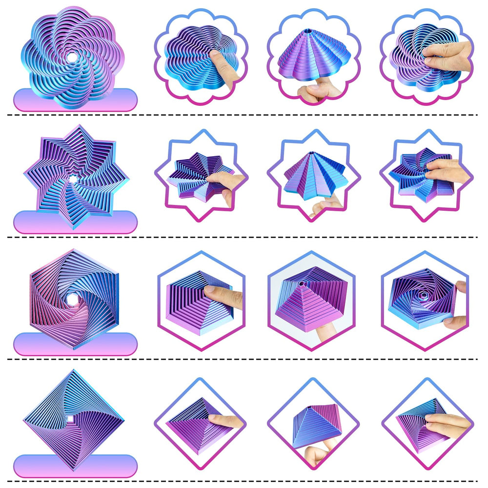 Mydhall four shape fidget pack showcases portable sensory play benefits