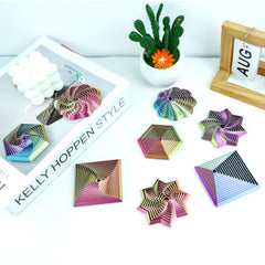 Mydhall fractal fidget flower-spiral creates mesmerizing motion for calm play.
