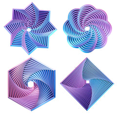 Mydhall fractal fidget hexagon front view supports focus and calm during work