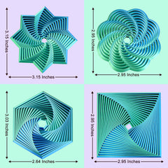 Mydhall fractal fidget pattern-closeup captures detail for mindful, repetitive use.