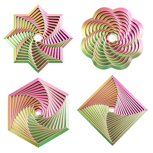 Mydhall fractal hexagon 4pcs for stress relief and sensory focus.