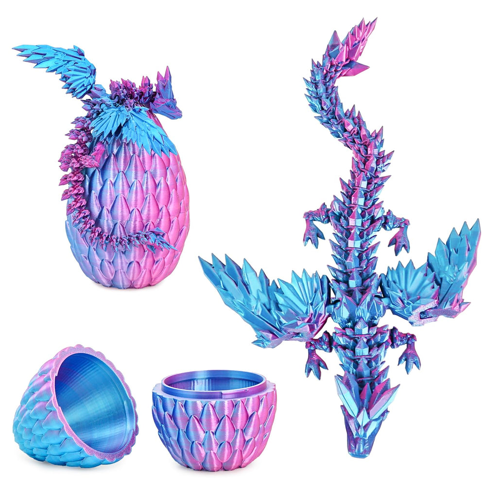 Mydhall gradient dragon egg with inside dragon for imaginative play