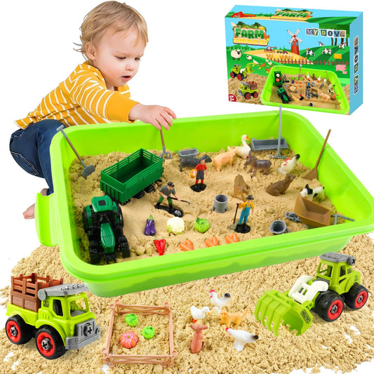 Mydova Farm Sensory Bin Sand for indoor farm play and tactile exploration