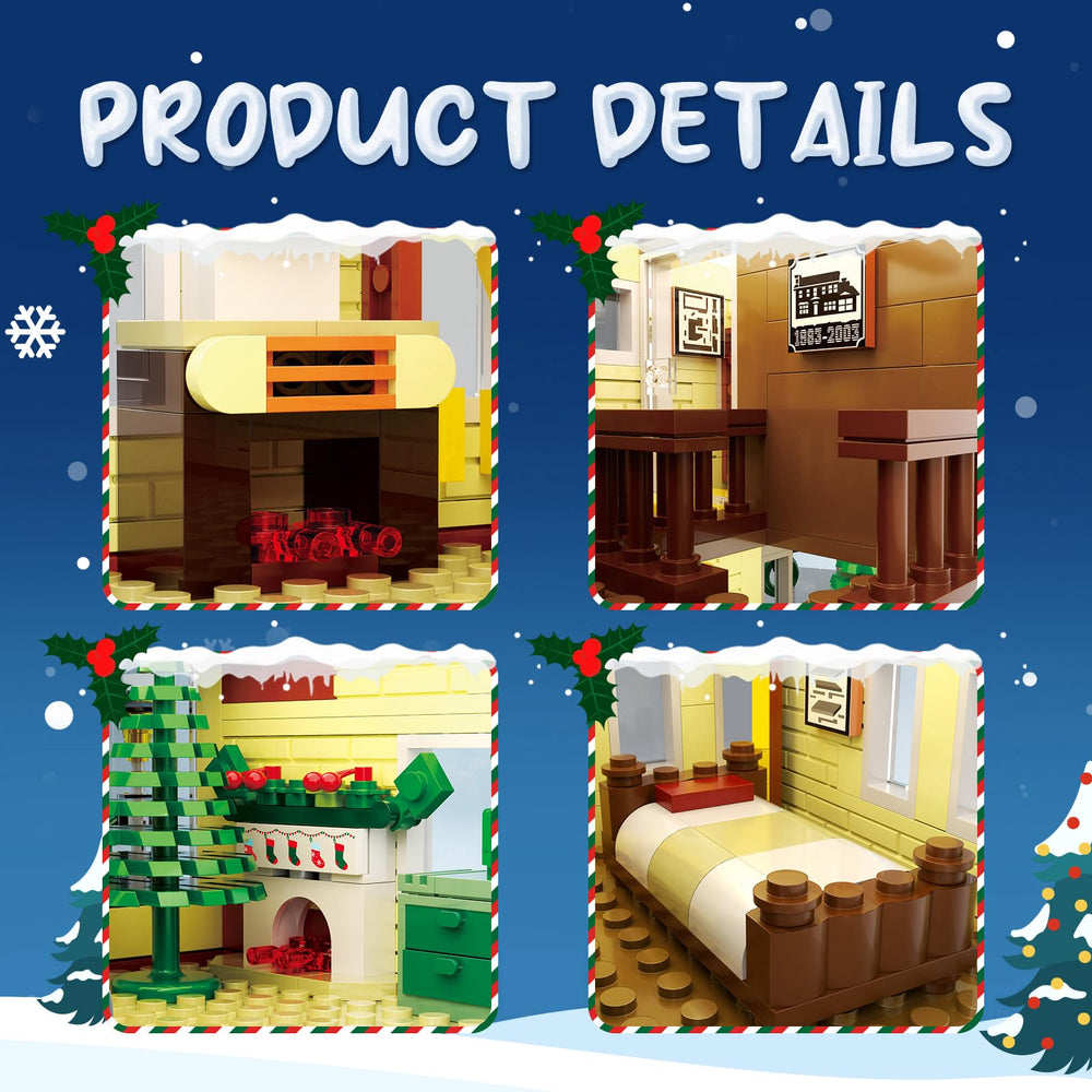MYFUNTOY Christmas house decorations tree wreath shows festive accents and holiday charm.