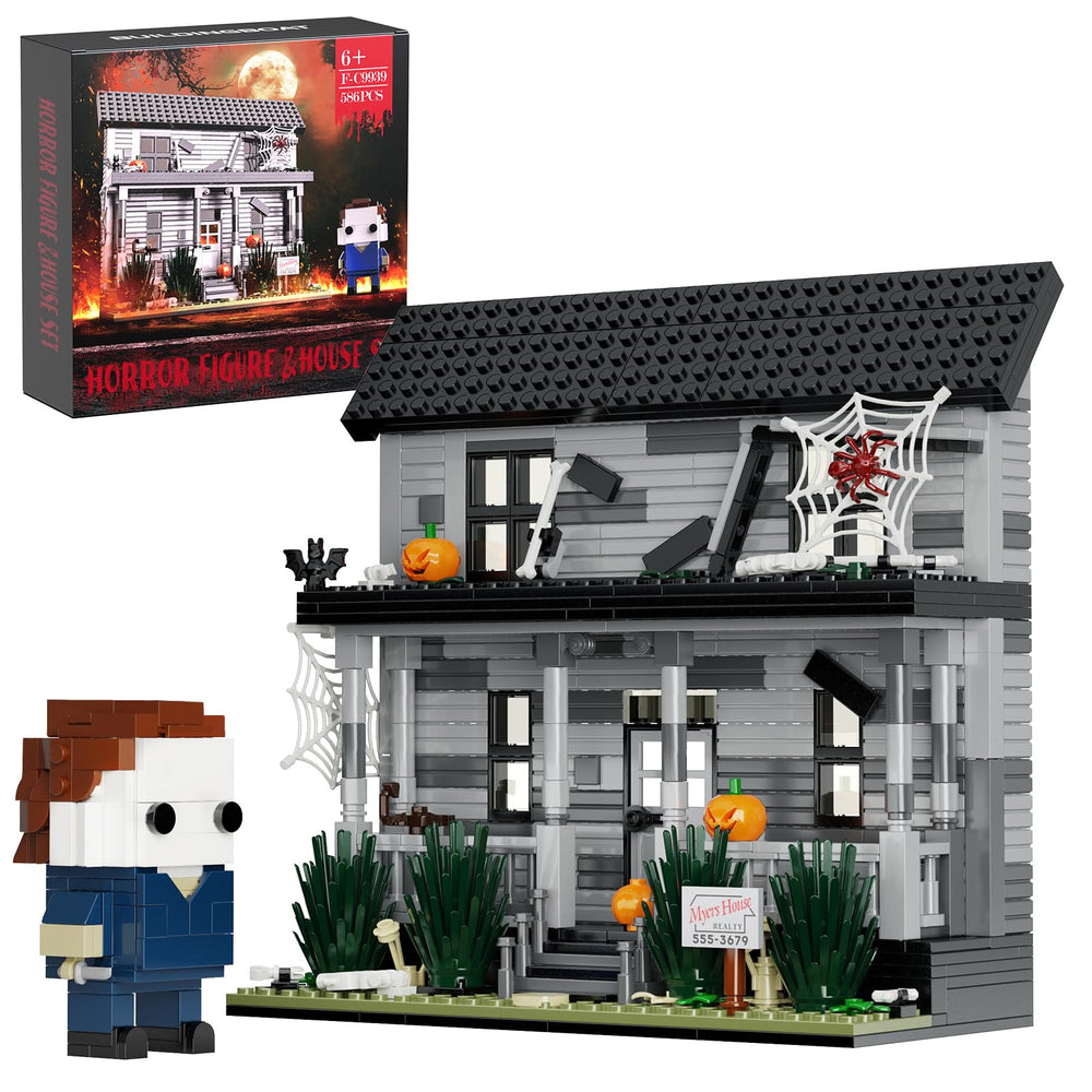 MYFUNTOY horror movie figure blocks for a dramatic Halloween display