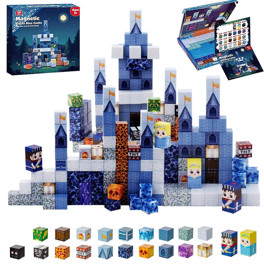 Myndefuul magnetic blocks set with 100 pieces for creative, hands-on learning.