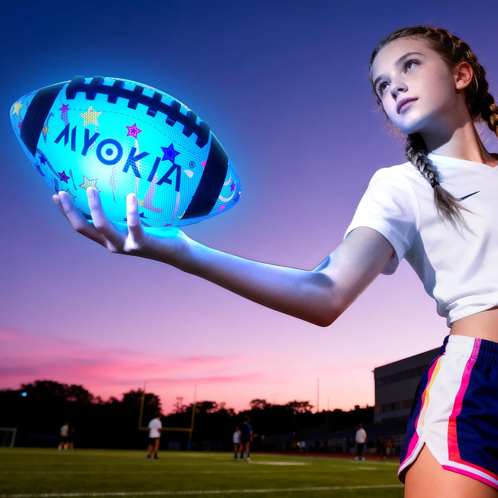 MYOKIA gift box packaging for the glow football