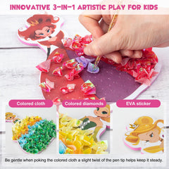MyPixie stands help assemble vibrant art scenes quickly.