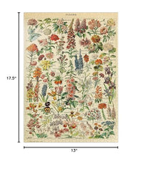 MyPuzzle Fleurs made in USA label emphasizes quality craftsmanship behind the puzzle.