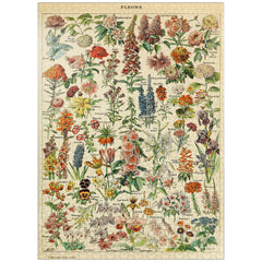 MyPuzzle Fleurs vintage art poster collection featuring Adolphe Millot imagery for cozy puzzle nights.