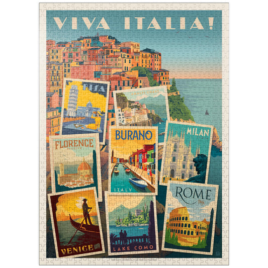 MyPuzzle Italy Viva Italia box front with vibrant collage art for an engaging puzzle start.