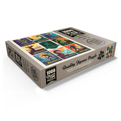 MyPuzzle Legends National Parks vintage poster art inspires focused, relaxing puzzling sessions