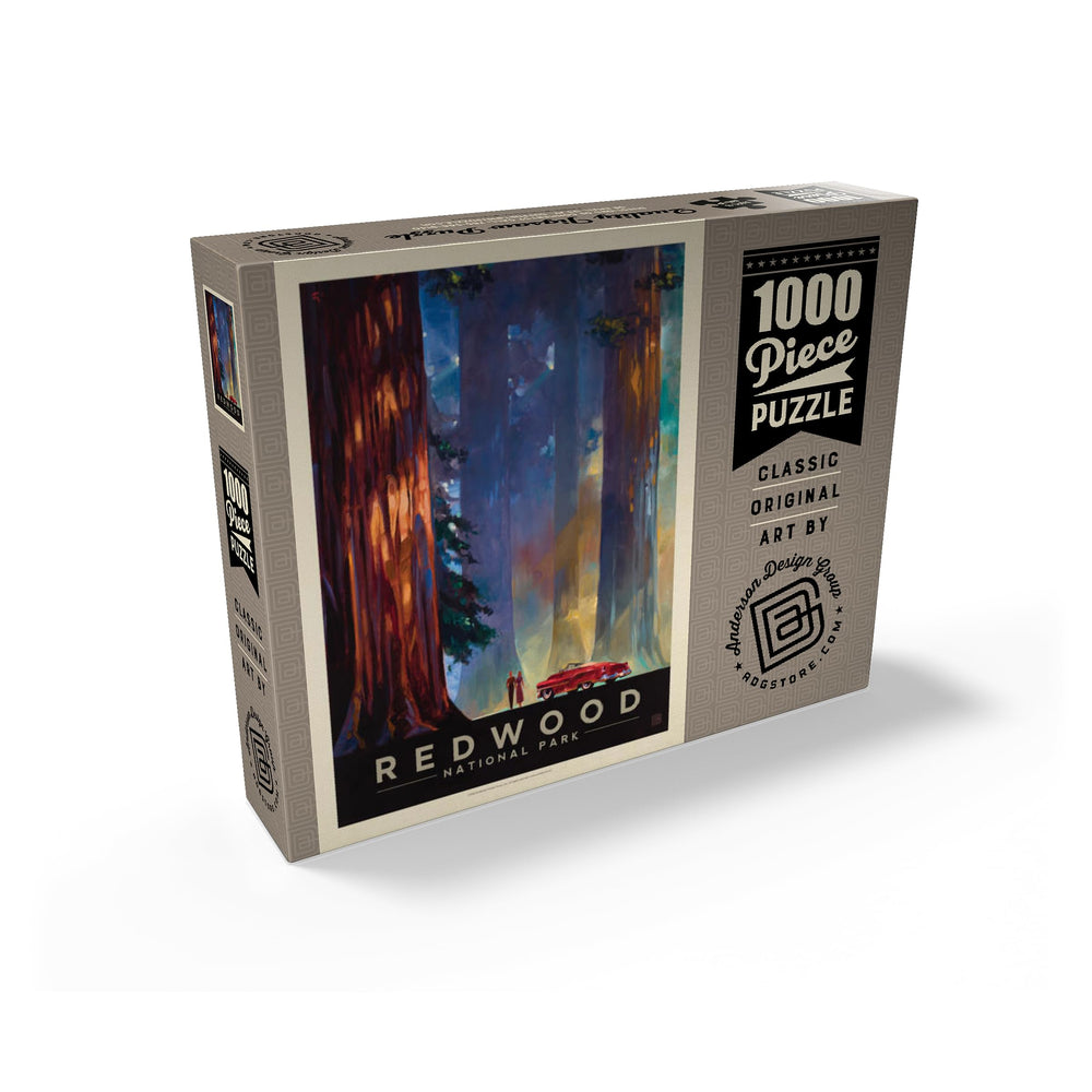 MyPuzzle Redwood 1000-piece puzzle box offers durable, high-quality production for solo or family solving.