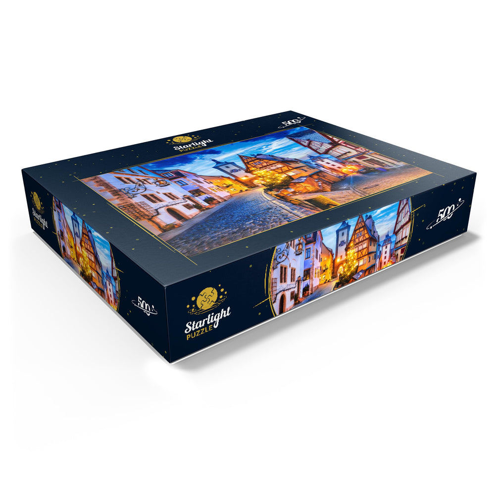 MyPuzzle Rothenburg town lights: medieval gateway glow puzzle for cozy evenings.