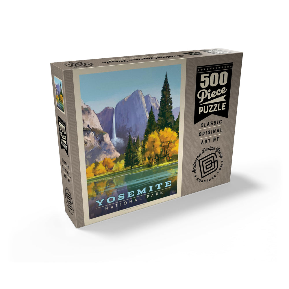MyPuzzle Yosemite Golden Vista puzzle pieces, precision-cut for a satisfying, click-together experience.