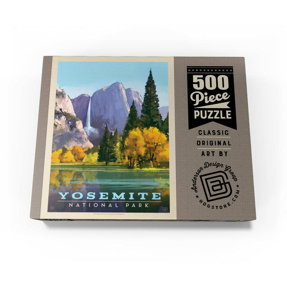 MyPuzzle Yosemite Golden Vista solved on table demonstrates family-friendly project with rewarding reveal.