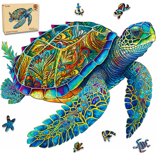 MYS Aurora sea turtle ocean scene puzzle for calming focus during play.
