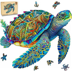 Mys Aurora sea turtle puzzle 500 pieces for immersive family bonding sessions.