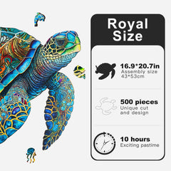 Mys Aurora wooden puzzle with 5mm pieces offers durable, tactile assembly.