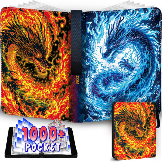 MYTCG 1008 Card Binder front cover in PU leather, travel-ready and stylish.