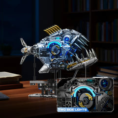 Myth Qholve piranha dynamic-design looks bold and futuristic on a shelf.