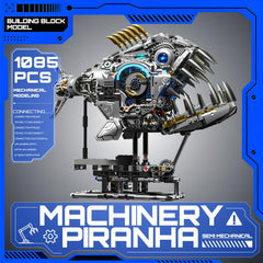 Myth Qholve piranha mouth-teeth detail shows precise gearing and design.