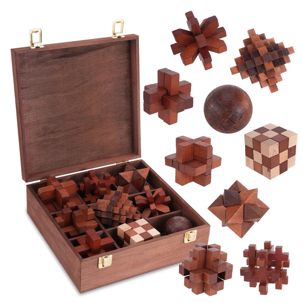 Mytothfy wooden brain teaser box ready for mindful focus and relaxation.