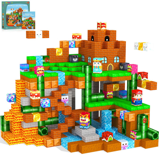 MyWodGame Magnetic Blocks forest castle for imaginative building fun