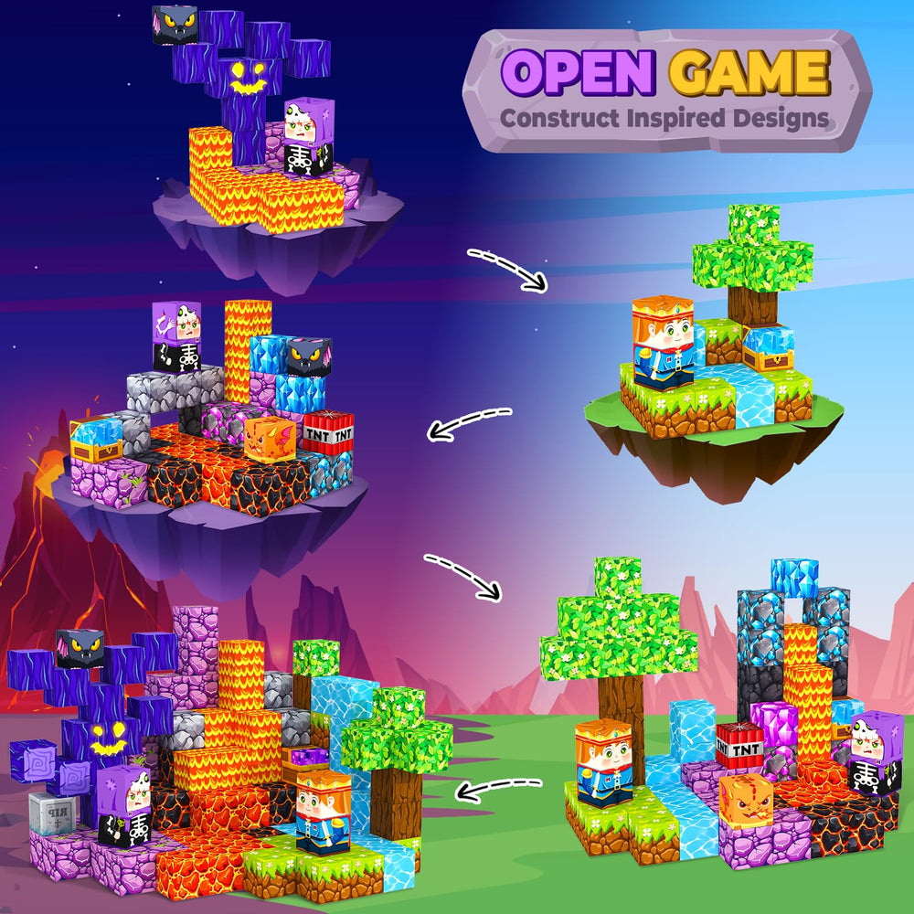 MyWodGame volcano bridge blocks encourage problem solving during building.