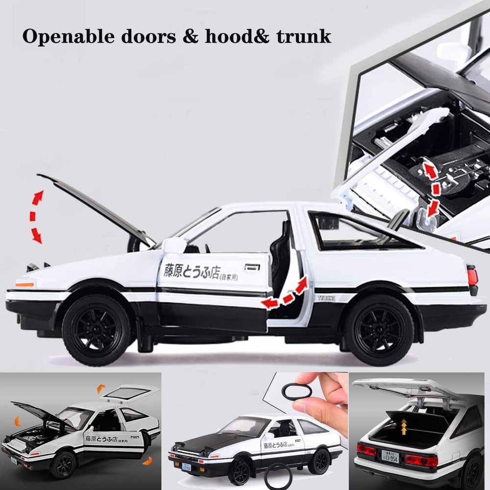 Mzexoma Initial D Trueno AE86 detailing enhances collectible display