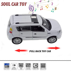 Mzexoma KIA Soul diecast car with sound and light for immersive pretend play.