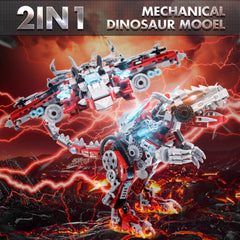 MZMSBAO dinosaurs mech and aircraft transformation reveals versatile modeling options.