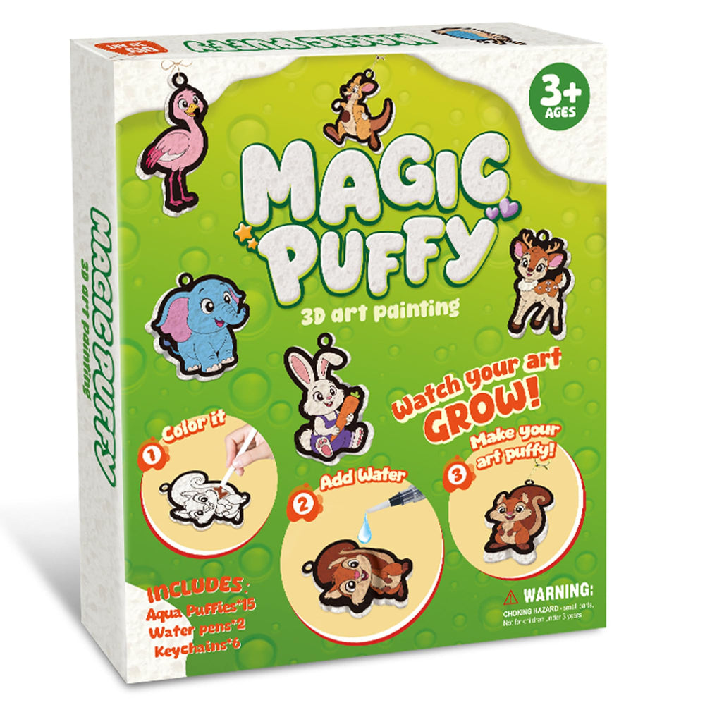 MZYTOZA Aqua Puffs unicorn puffing into 3D art for imaginative play.