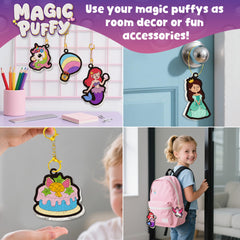 MZYTOZA Aqua Puffs six keychains ready for DIY projects