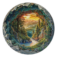 NABYSHOP puzzle at 26.6-inch square fits medium spaces
