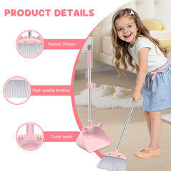 Nacena cat-shaped dustpan shows built-in teeth for debris removal.