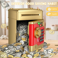 NAFEIV piggy bank gold password change and reset process shown clearly