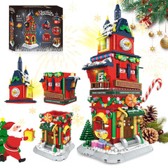 NAFONRU Christmas Countdown Tower on display, inviting hands-on building and festive decorating.