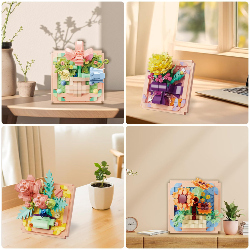NAFONRU 4-in-1 Medium Frame captures a cohesive bouquet for larger spaces.