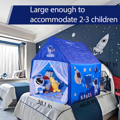 Naibrxh Space Rocket Tent dimensions show roomy space for children