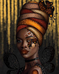 Najiaxiaowu butterfly African woman puzzle cover invites cozy family bonding through art