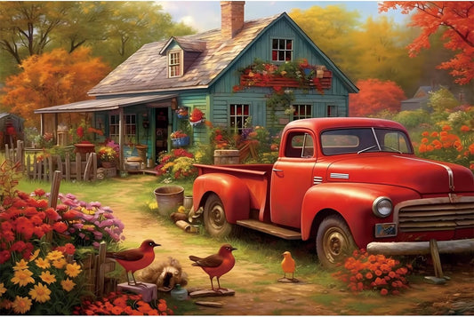 Najiaxiaowu countryside house puzzle scene close-up showing eco-friendly wood and precise cuts