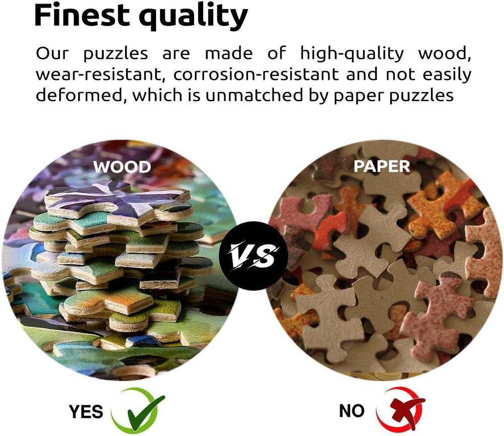 Najiaxiaowu wood jigsaw puzzle assembly, perfect group activity for adults and teens