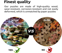 Najiaxiaowu wood jigsaw puzzle assembly, perfect group activity for adults and teens