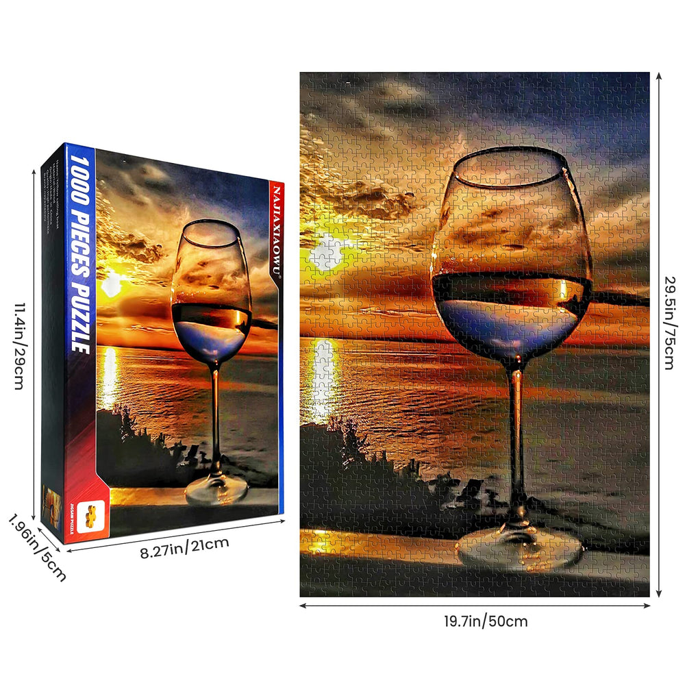 najiaxiaowu Wooden 1000-Piece Puzzle – poster-like finish adds elegant wall art