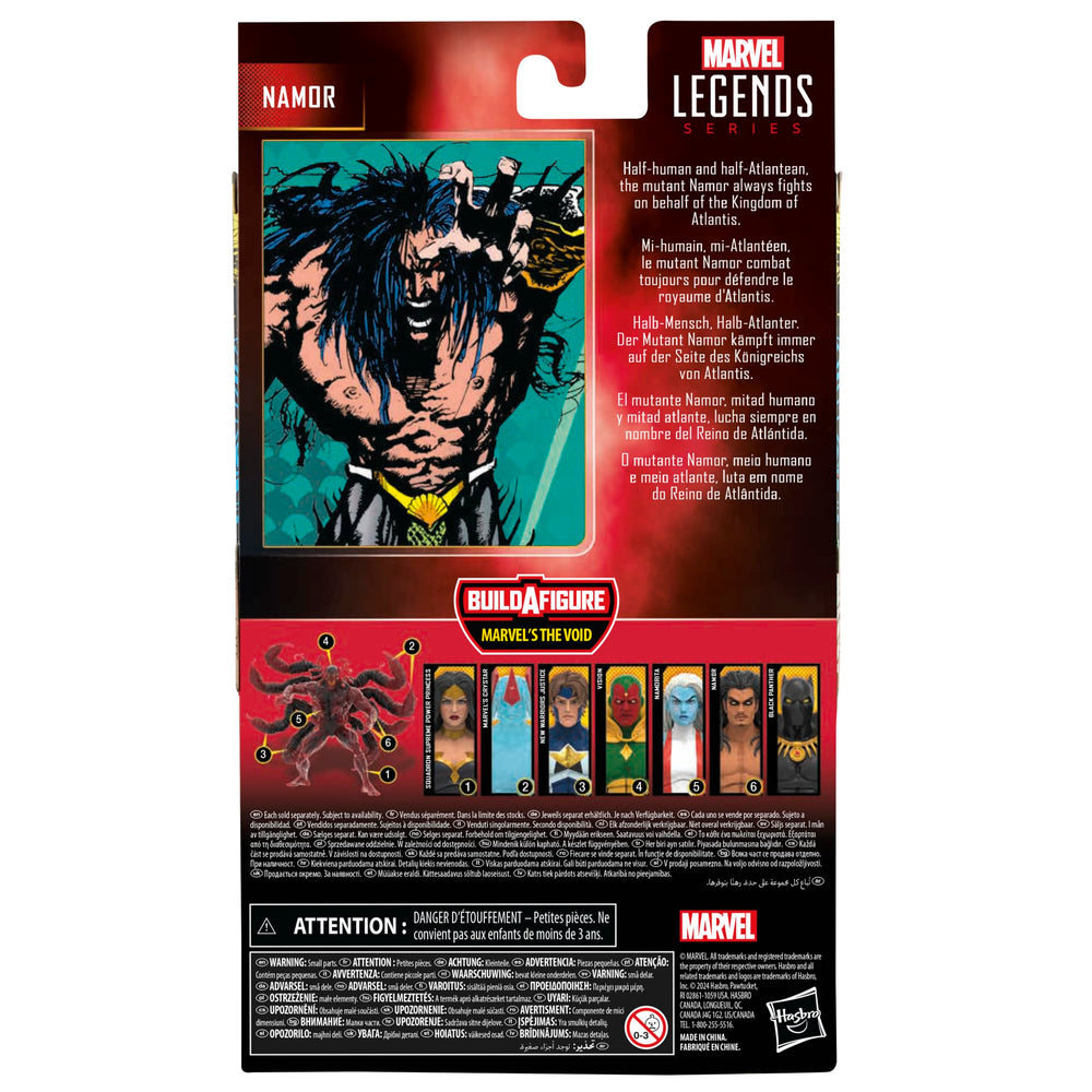 Namor collection diorama scene with Marvel Legends figures