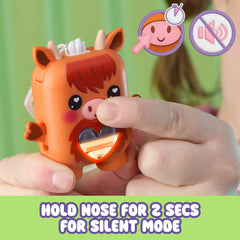 Cowbert offers 70+ responses with lights and sounds