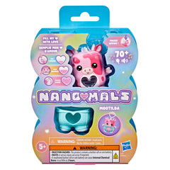Mootilda pink cow ears respond to pets for comforting interaction