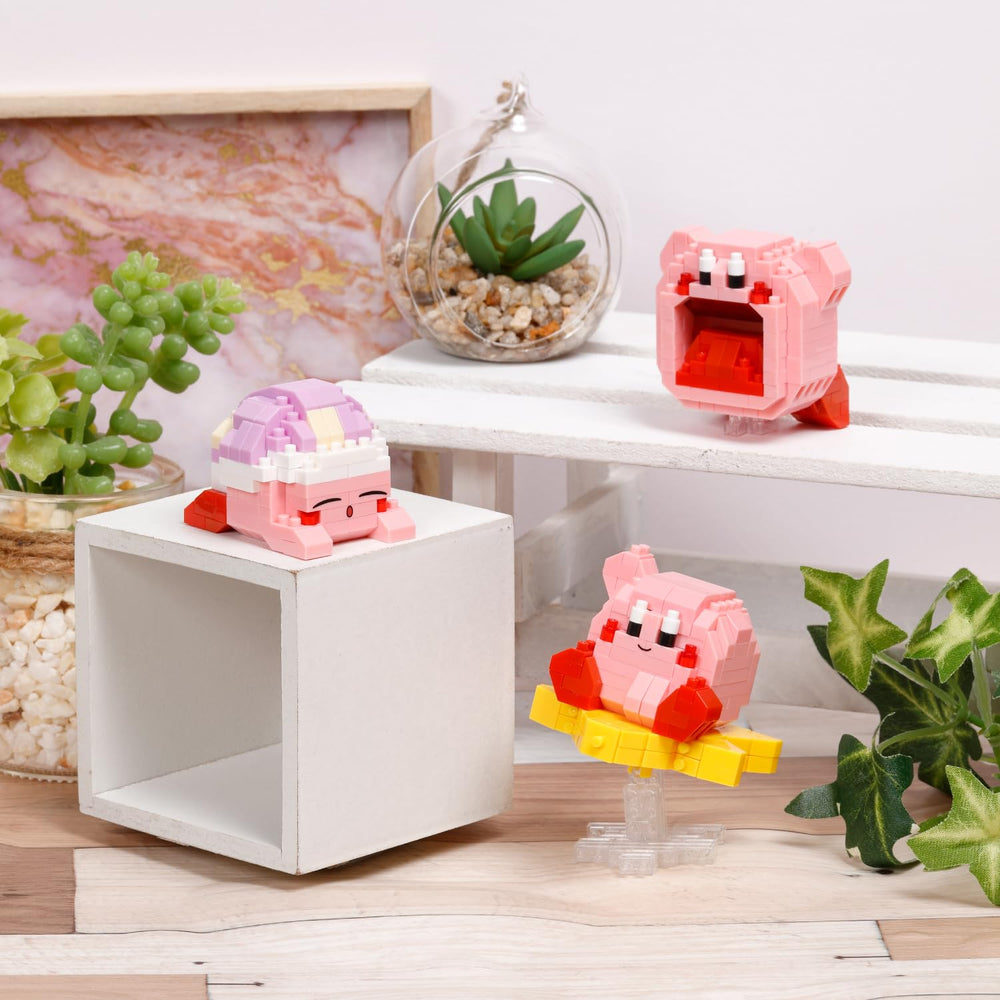 Nanoblock Kirby compact size is ideal for on-the-go display and gifting.