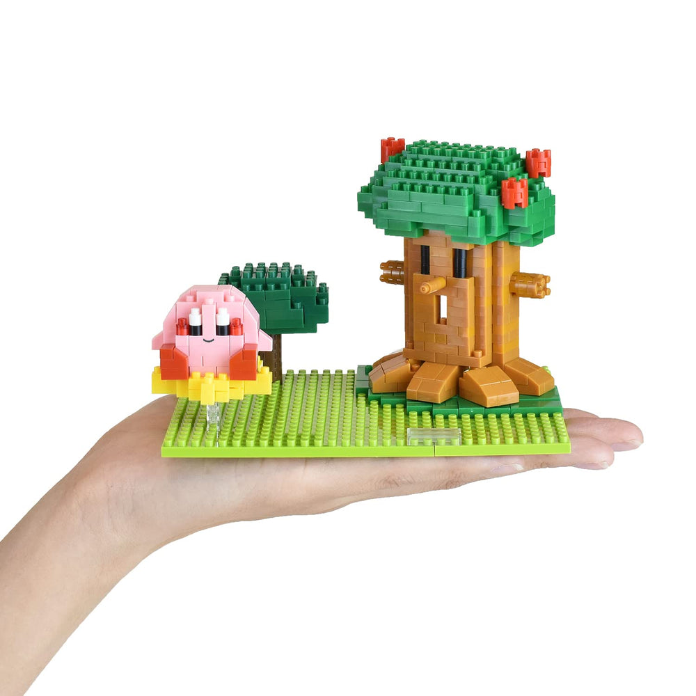 Nanoblock Kirby Dream Land 3D art with depth and realism.